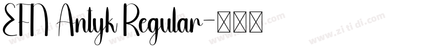 EFN Antyk Regular字体转换